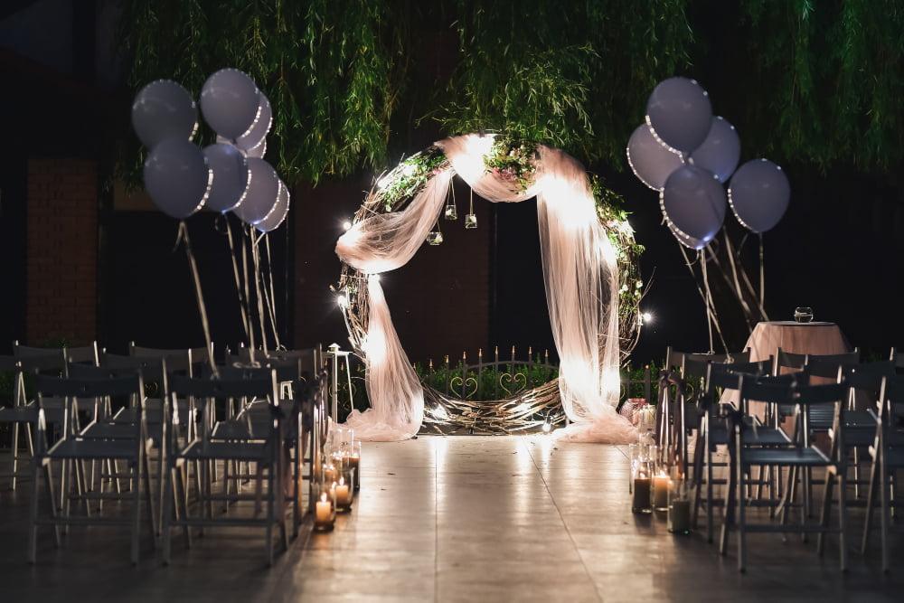 Bodas con globos y telas | Wink Eventos